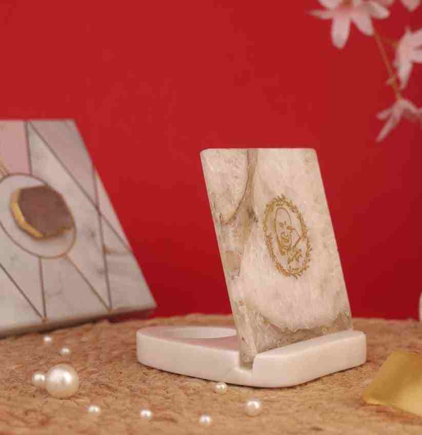 A Light Base And Agate Plates Of Different Symbols
