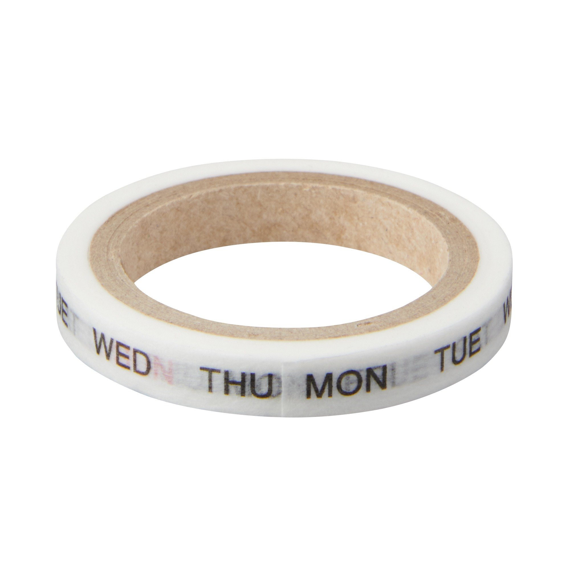 Perforated masking tape / Days of week