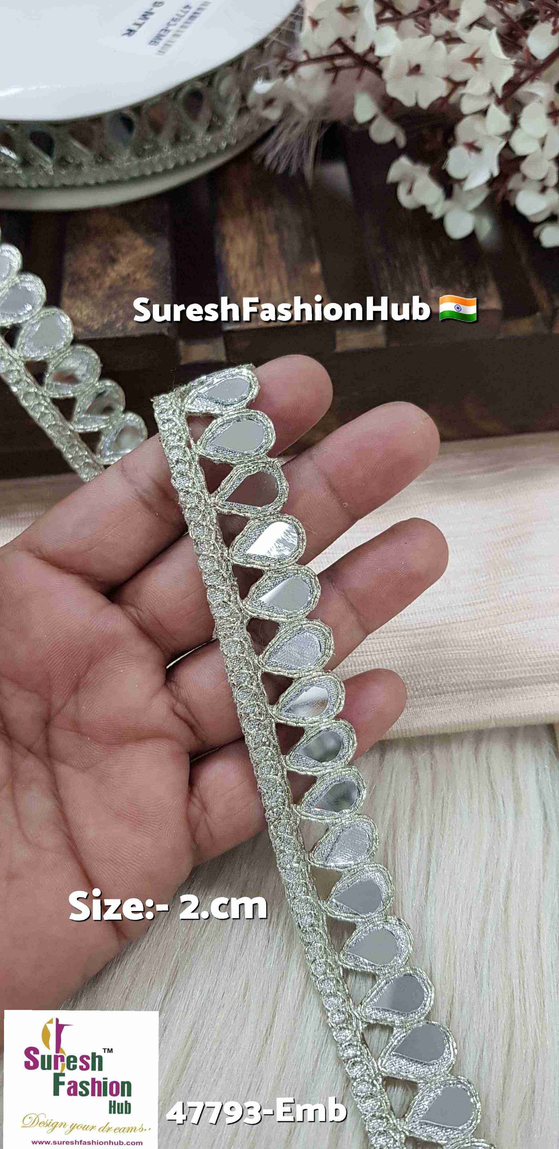 Water Drop Mirror Cutwork Lace
