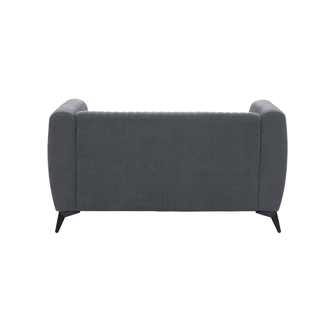 neudot Diva Sofa for Living Room |2 Persons Sofa|Premium Fabric with Cushioned Armrest | Solid Wood Frame|2 Seater in Graphite Grey Color