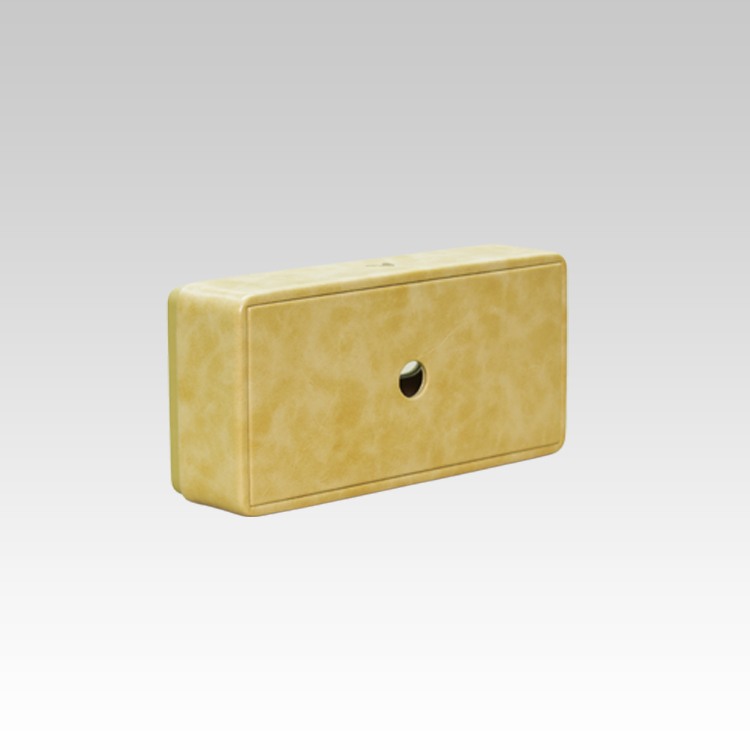 Tissue Box Holder for Home and Office in Premium Faux Leather | Size: 9.5 x 4.5 x 2.5(H) Inches | Moderno | Cream