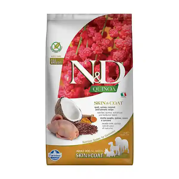 Farmina N&D Grain Free Quinoa Skin & Coat Quail Adult Dry Dog Food