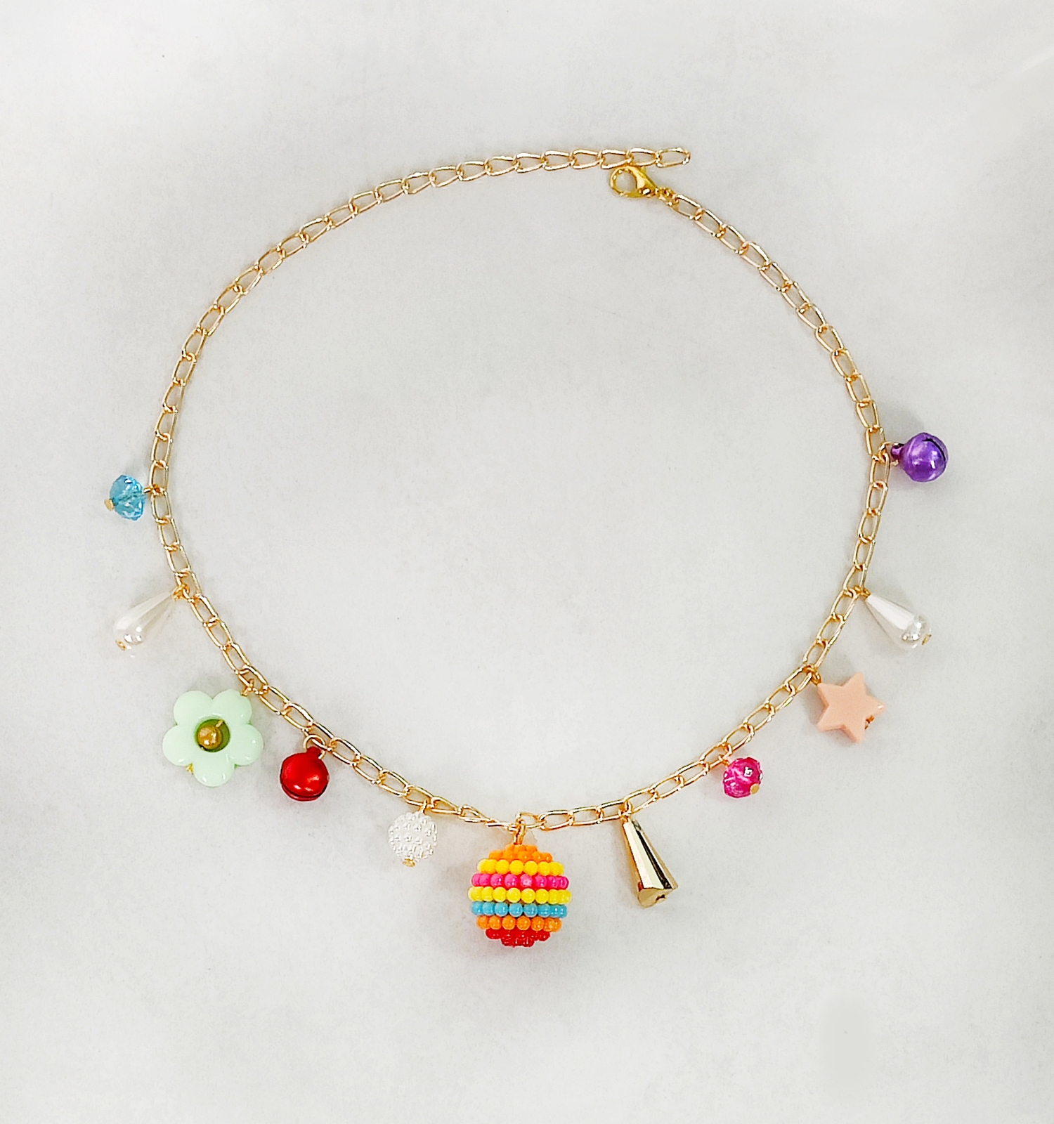 Multicolored Charms Necklace