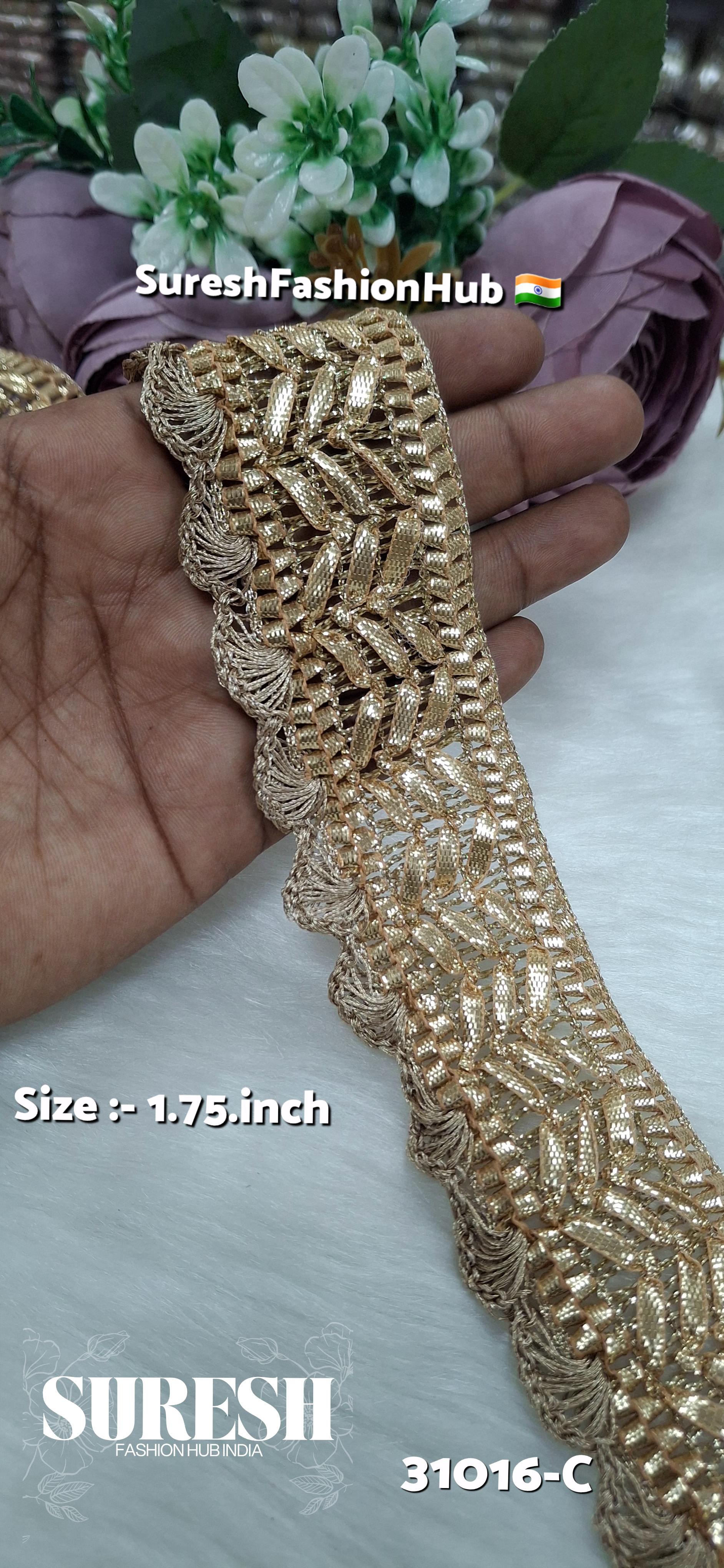 Pearl Gota Scalloped Jhalar Lace