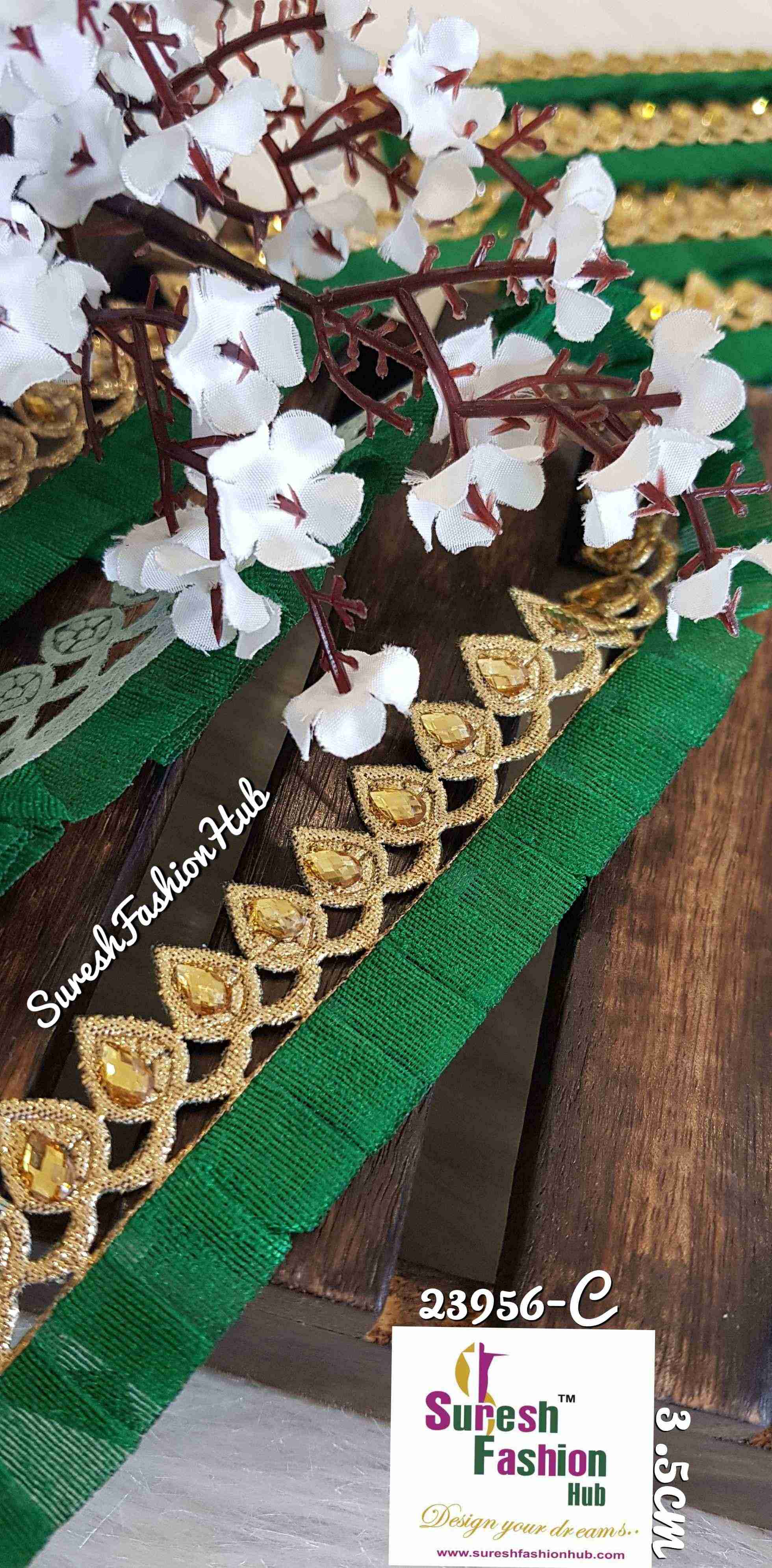 Gorgeous Green Leafy Designer Trim
