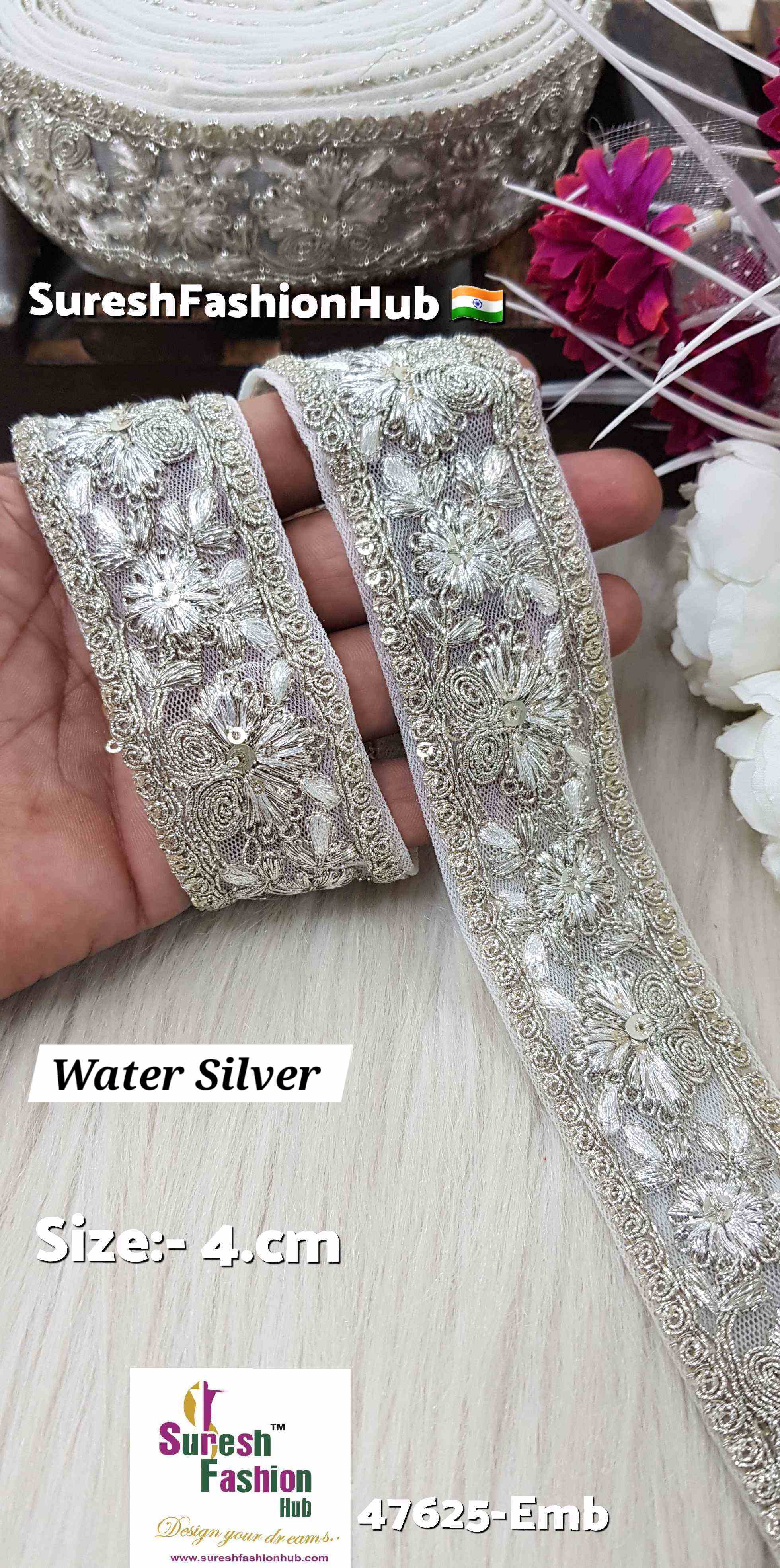 Badla & Dori Water Silver Lace