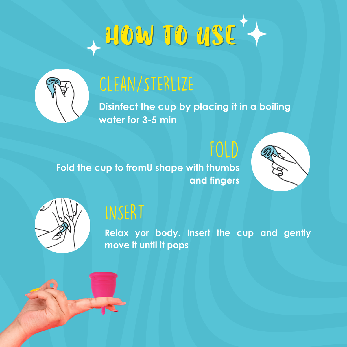 Lemme Be Reusable Menstrual Cup For Women Basic Large Size Menstrual Cup with Pouch| No Leakage, Protection for Up to 6-8 Hours| 100% Medical Grade Silicone Cup (Large, Purple)