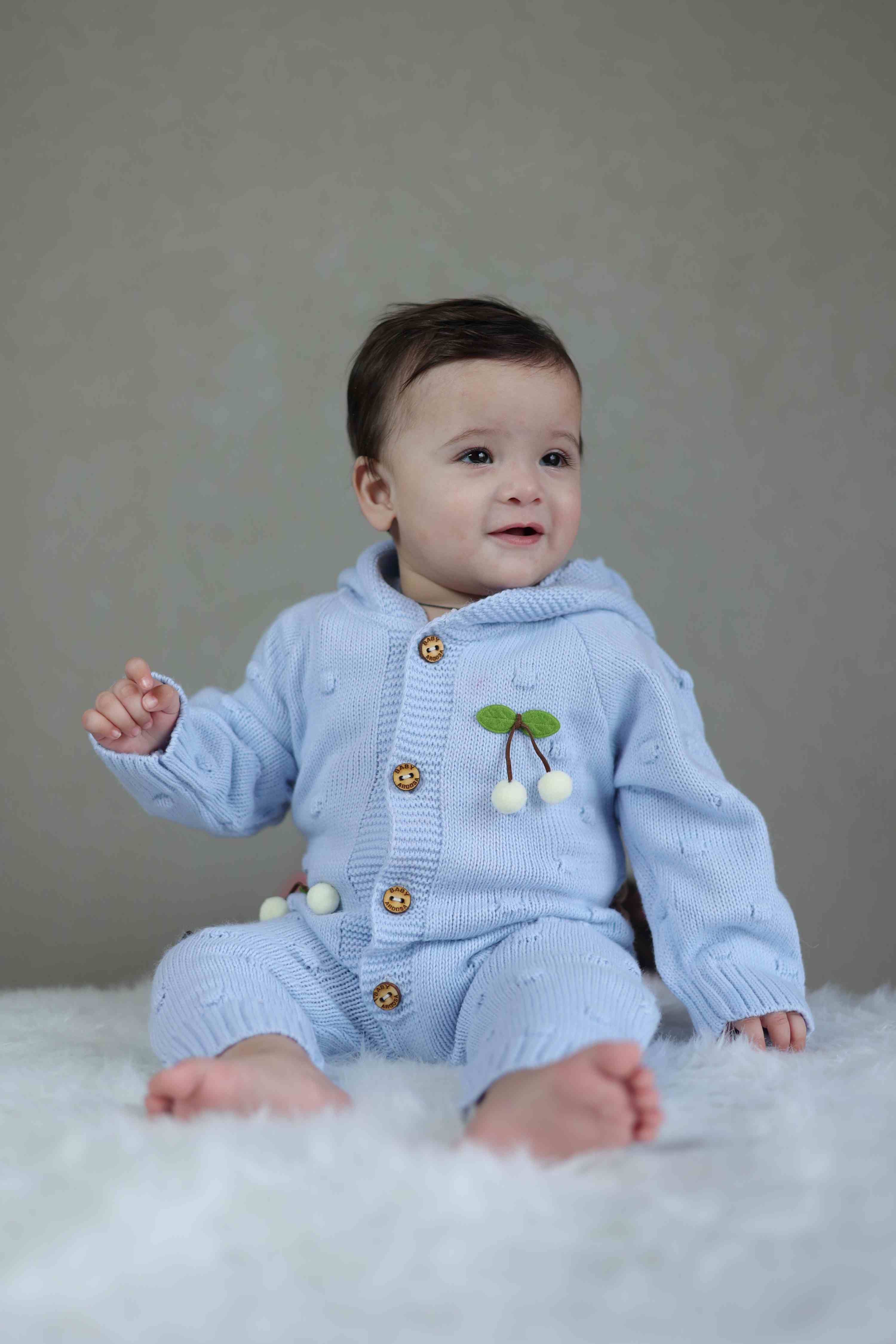 BlueBerry Cherry Knitted Winter Jumpsuit