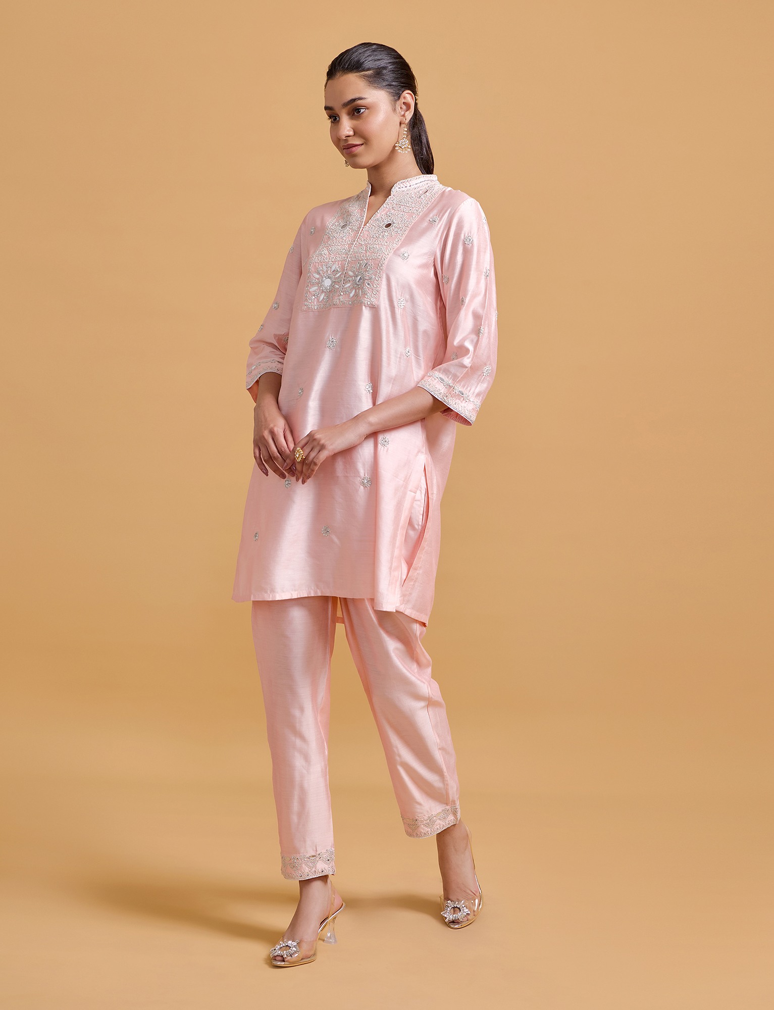 Zeenat Pink Tunic Set