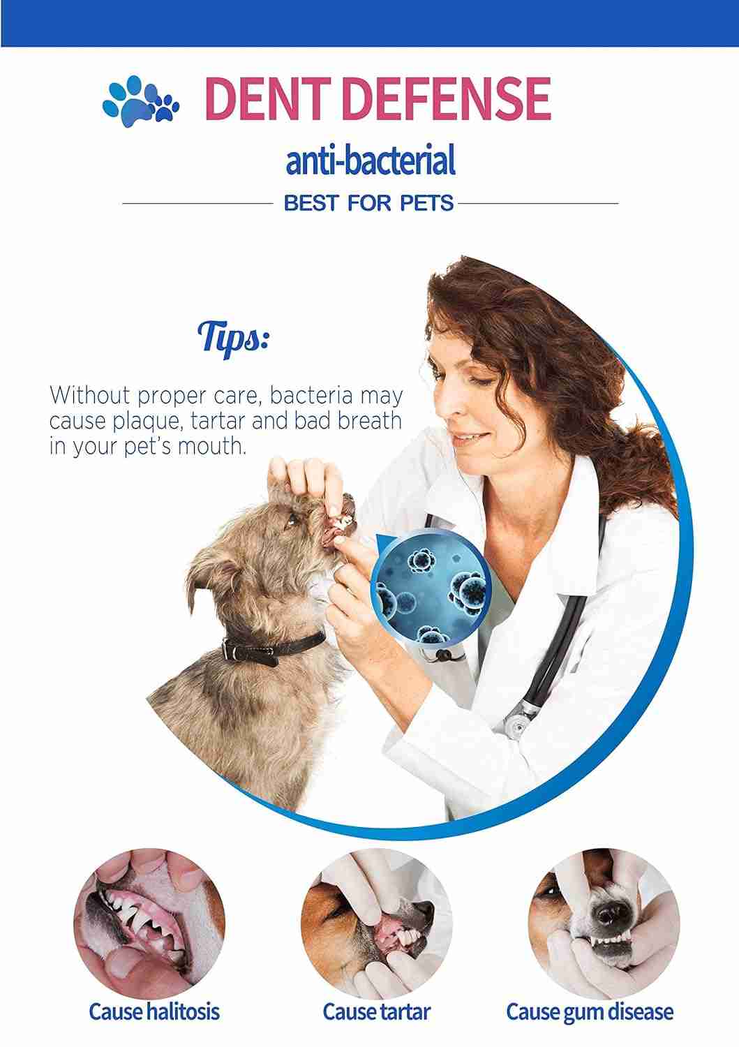 Gnawlers Defense Dent Dental Care Chew Bones for Dogs, 35 Pcs