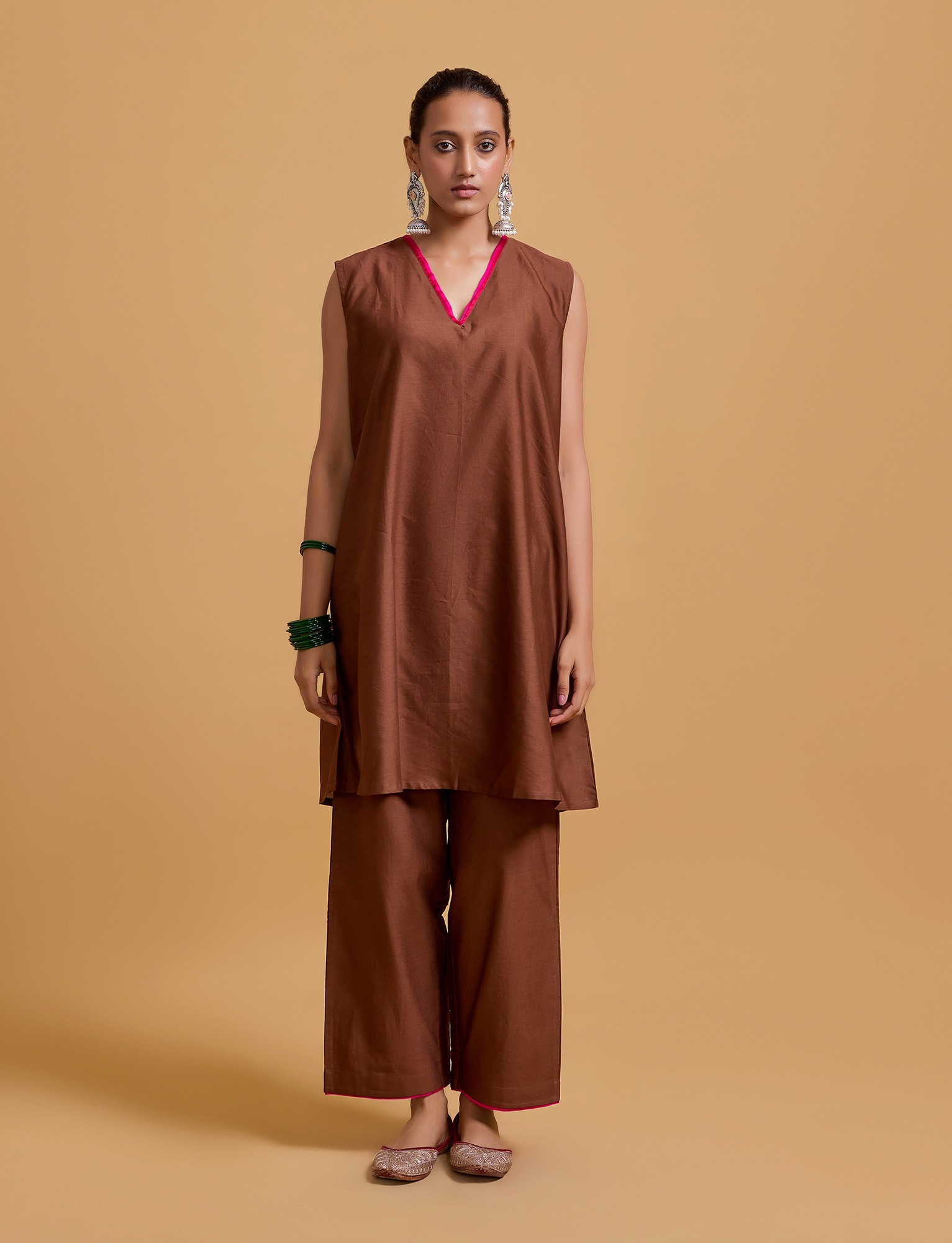 Mithai Brown Coat Set