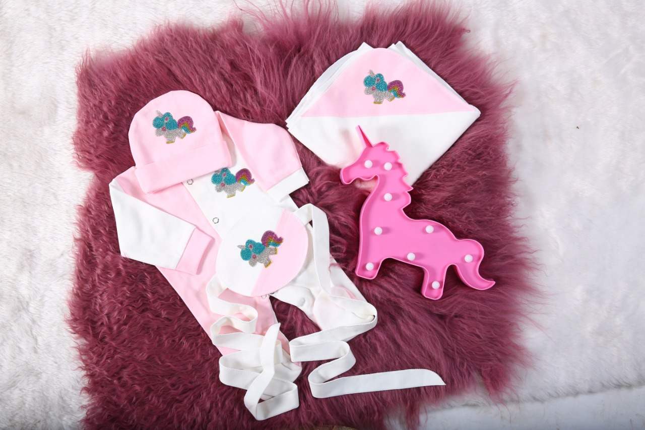 Unicorn Blush Romper Set