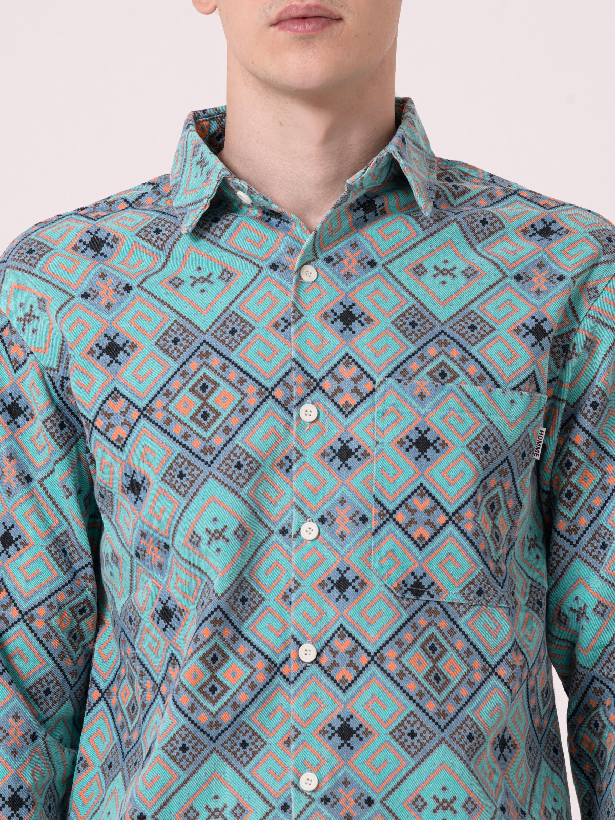 Albion Mens Green Casual Shirt
