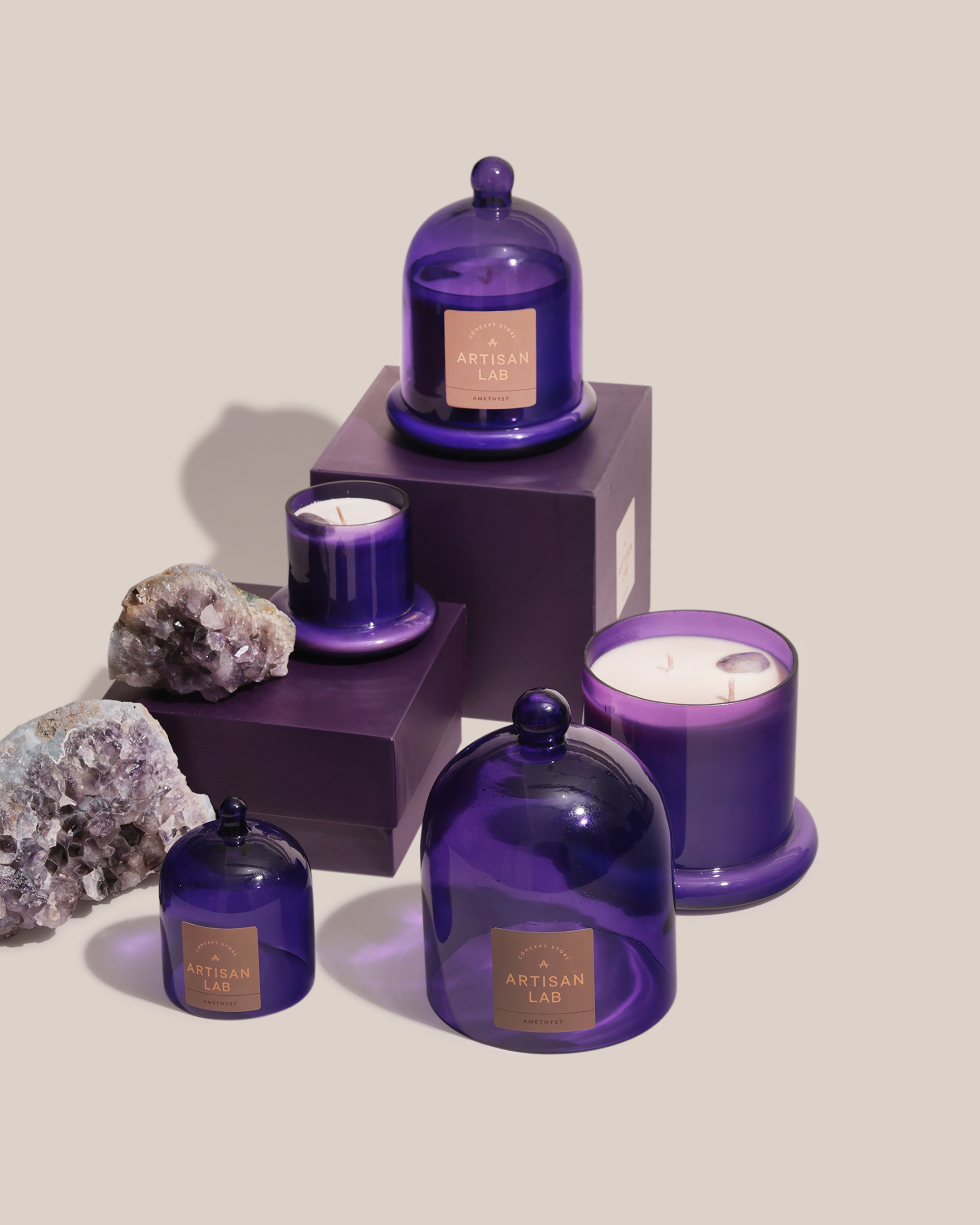 Amethyst Candle
