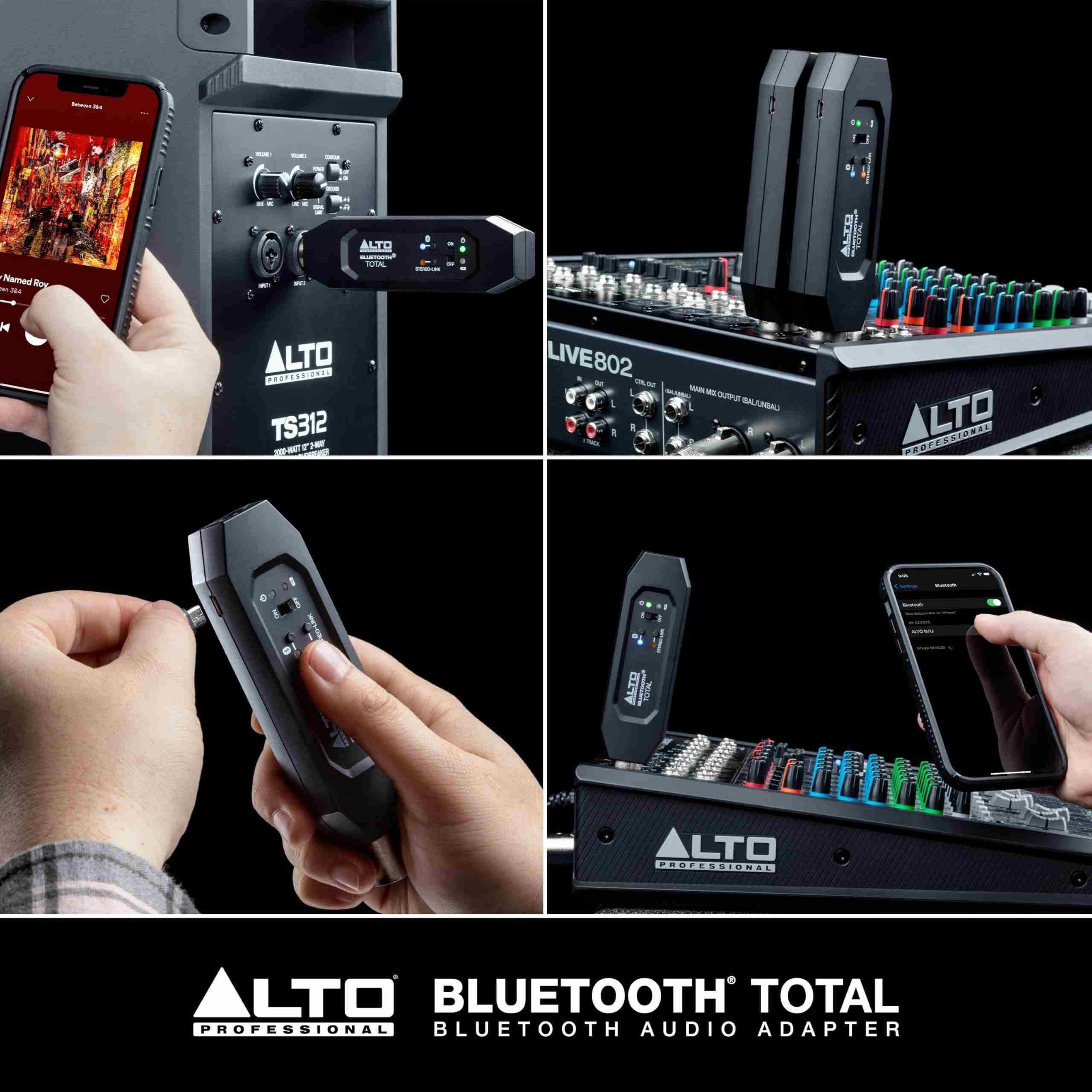 Alto Bluetooth Total 2 Rechargeable XLR Bluetooth Audio Receiver 7