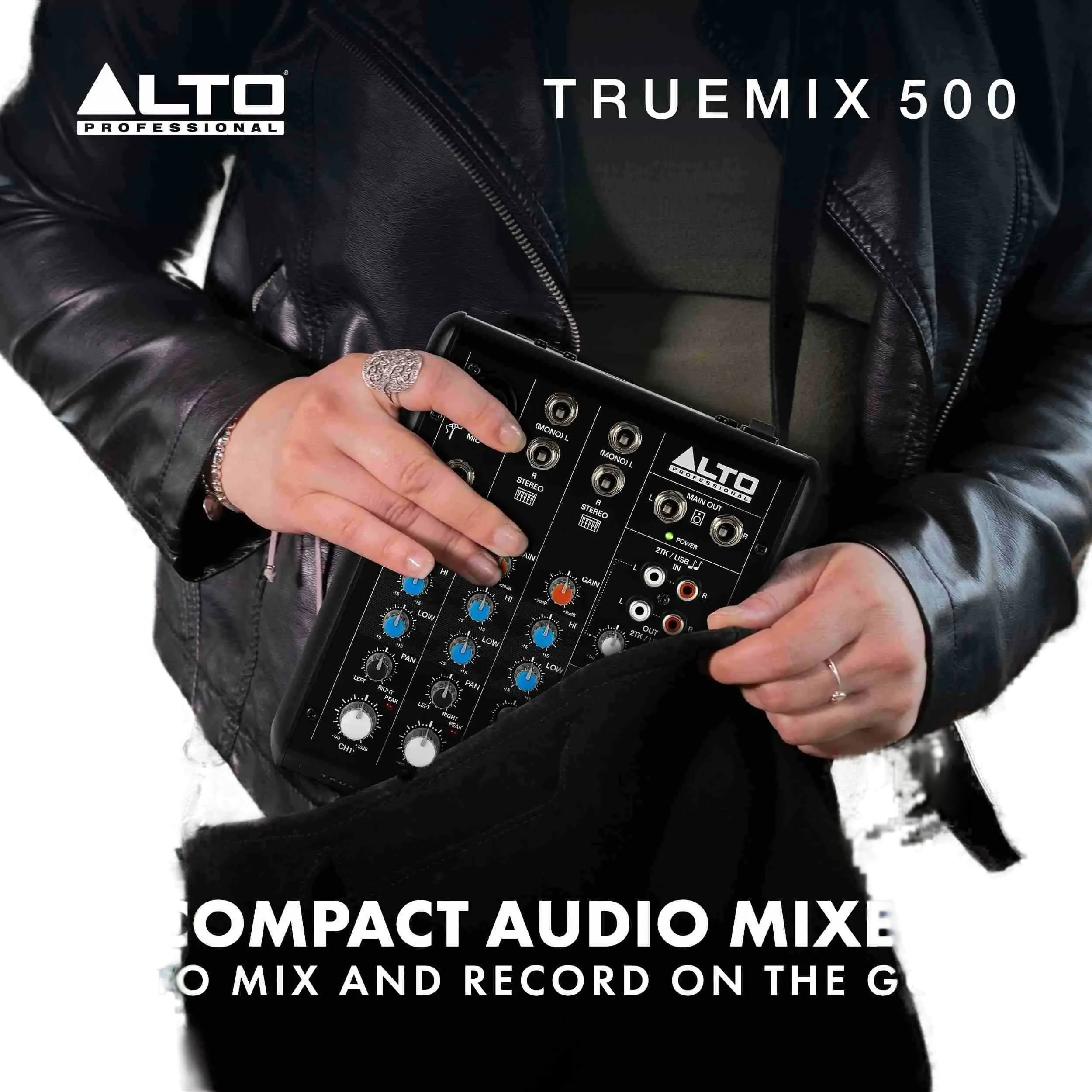 Alto Professional Truemix 500 5-Channel Analog Mixer with USB Audio Interface for Podcasting and Recording
