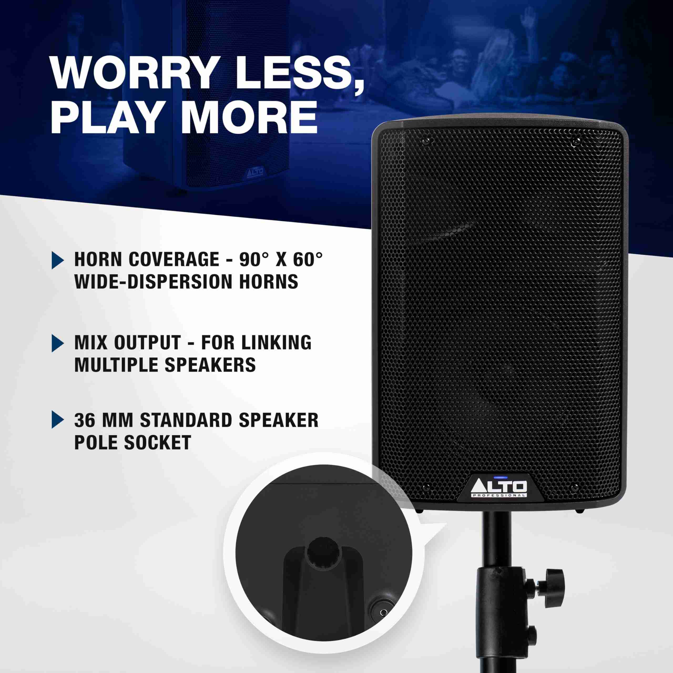 Alto TX410 10-Inch 350W Active PA Speaker with Bluetooth 6