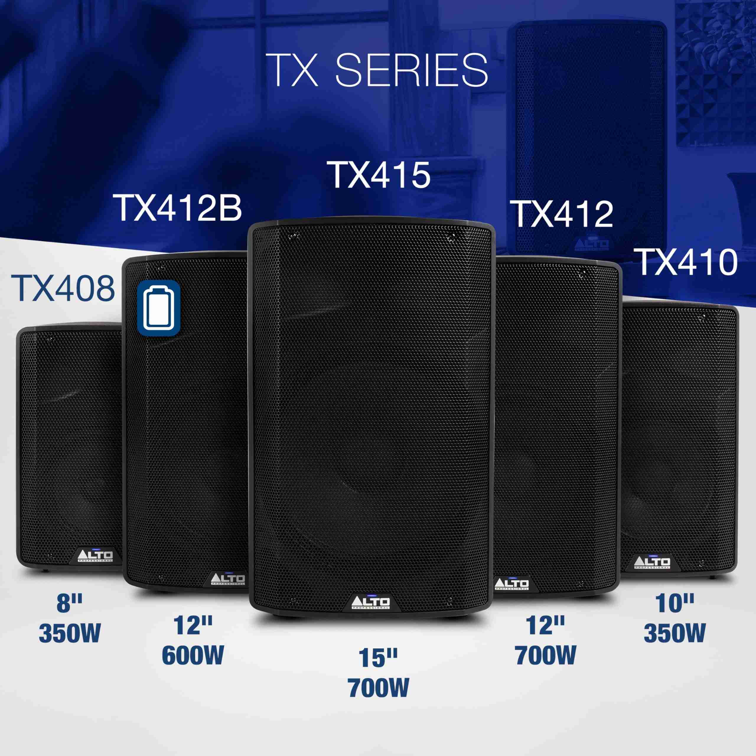 Alto TX410 10-Inch 350W Active PA Speaker with Bluetooth 4