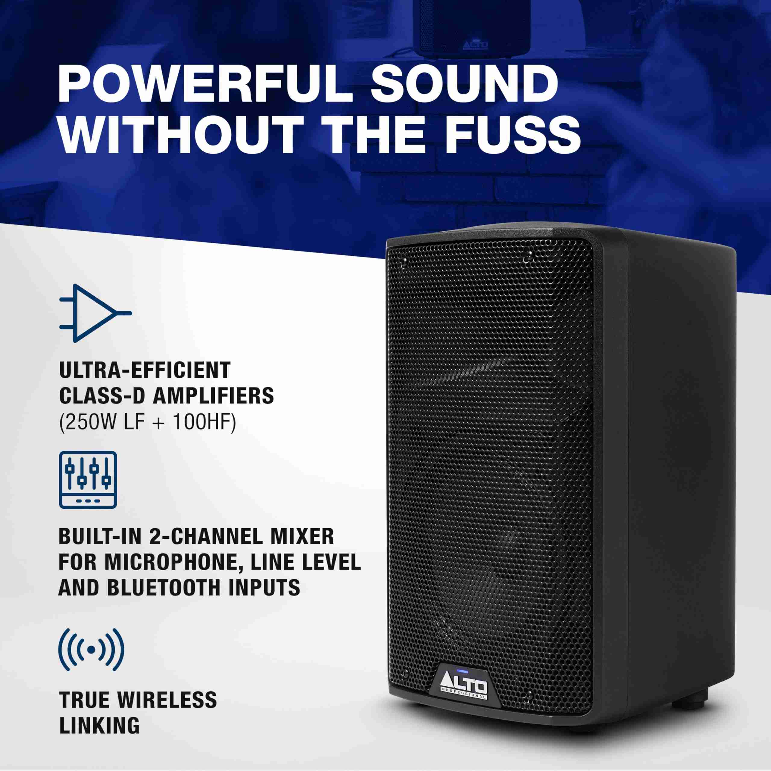Alto TX410 10-Inch 350W Active PA Speaker with Bluetooth 3