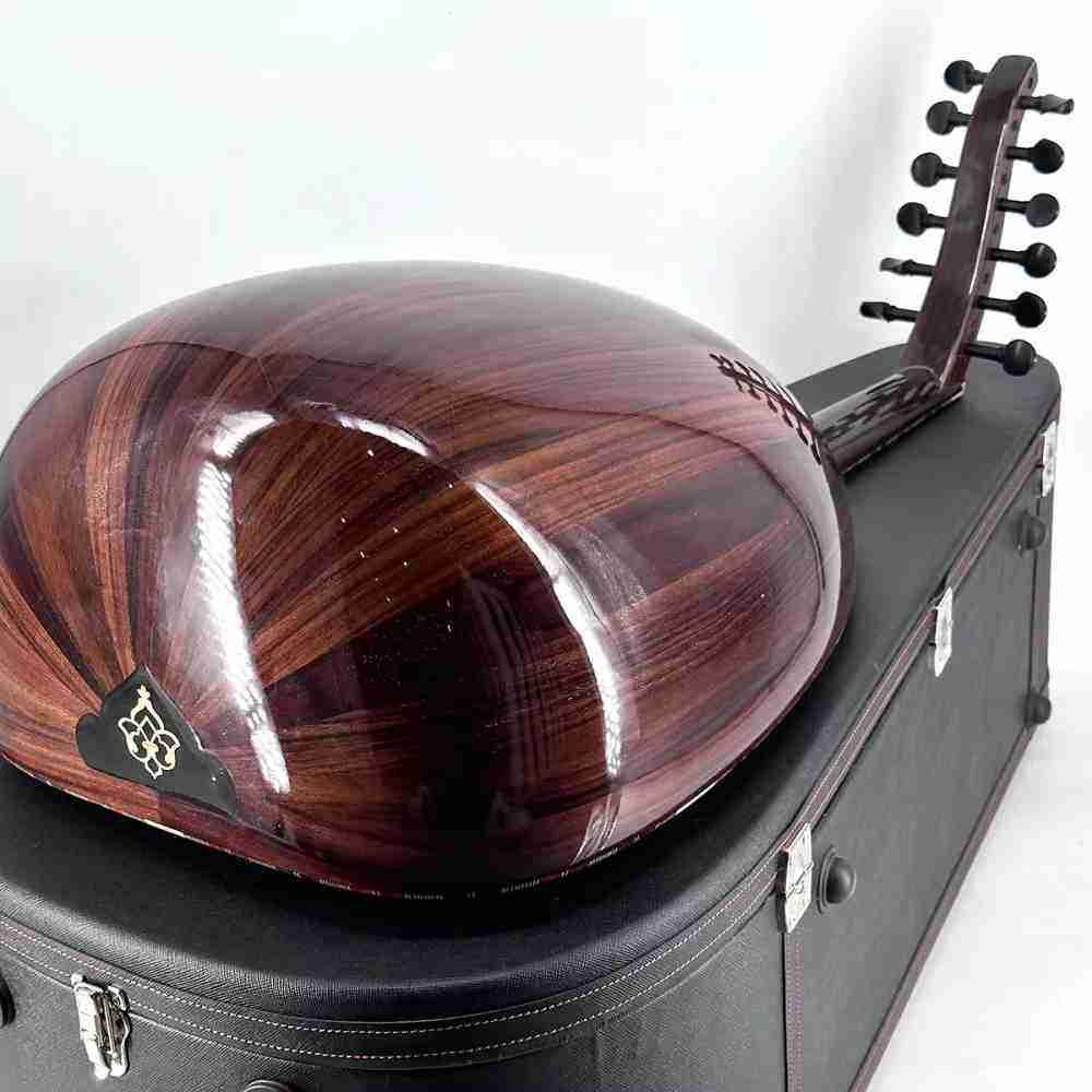 Zeriab C-i0 Professional Iraqi Oud, 11-String, Cedar Top 7