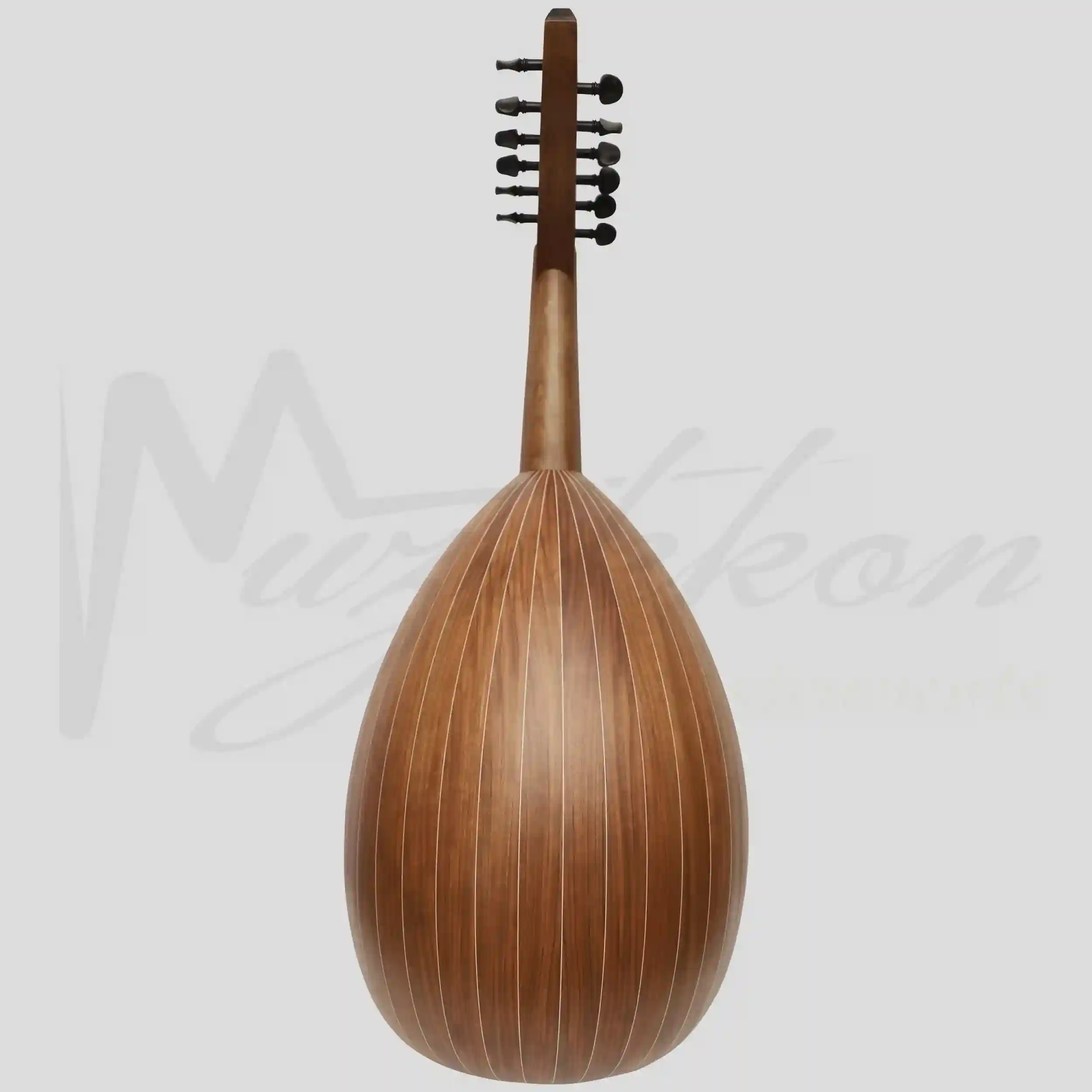 Bahraini Oud B-a2 12-String Fretless Arabic Lute with Gig Bag 4