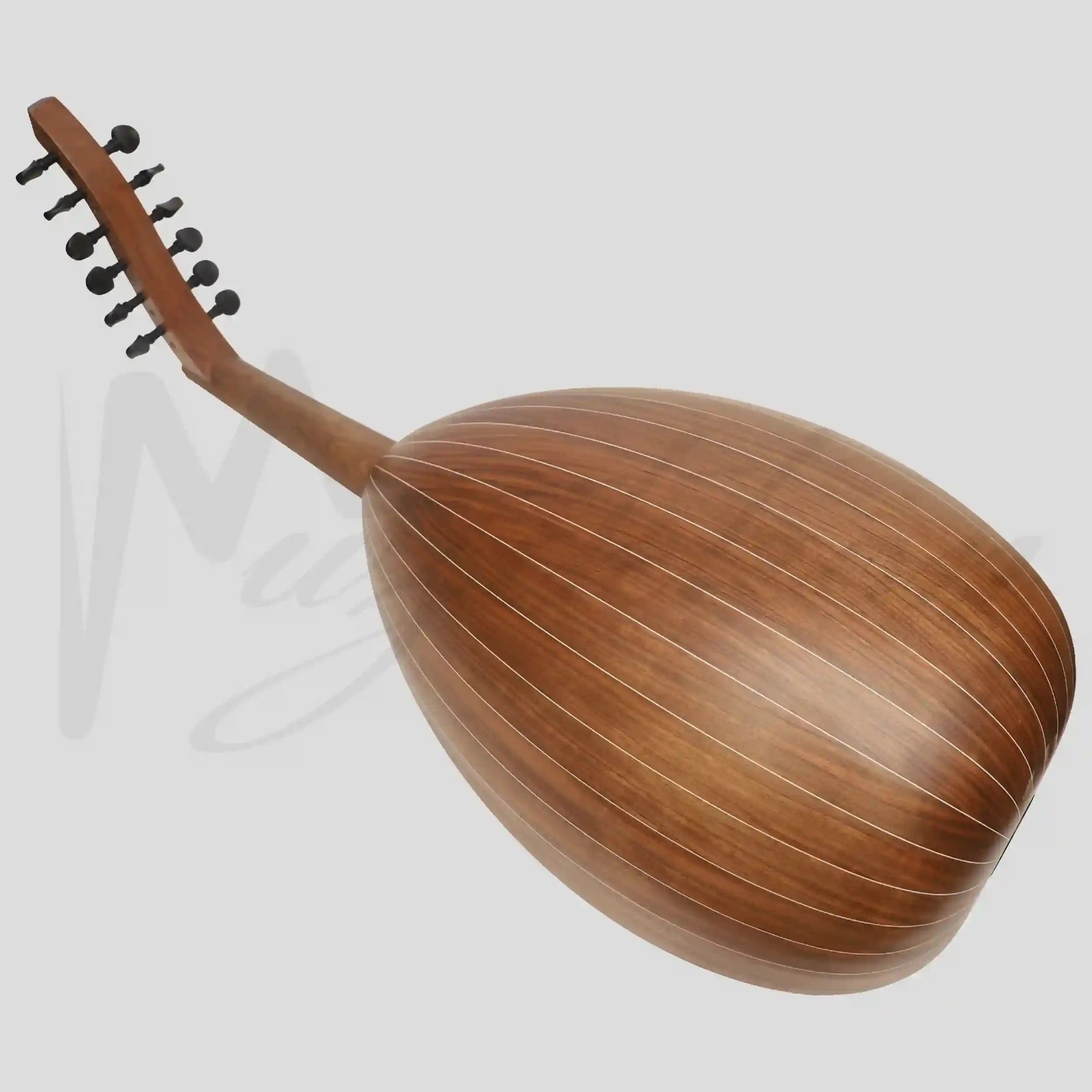 Bahraini Oud B-a2 12-String Fretless Arabic Lute with Gig Bag 8