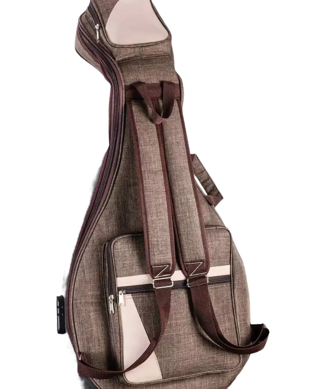 Zeryab BG-ZS Padded Gig Bag for Arabic Oud, Brown 2