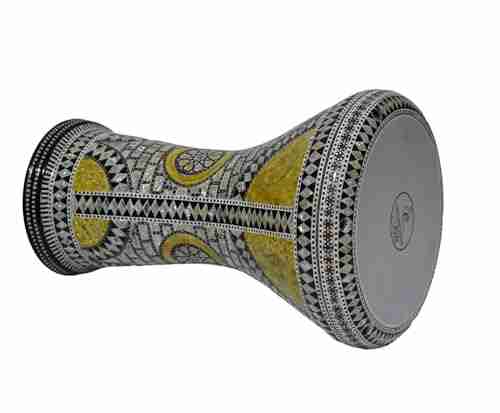 Zeriab T-fs6 Arabic Darbuka Tabla with Mother of Pearl Inlay, Professional Doumbek Goblet Drum 6