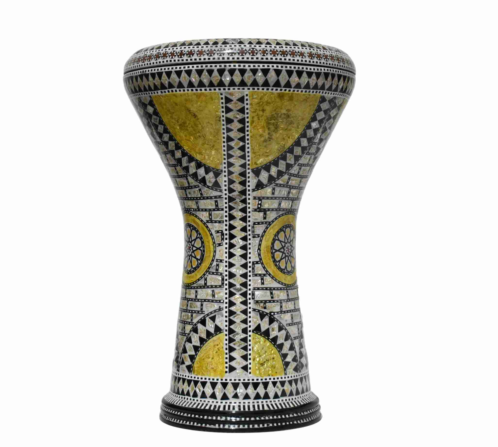 Zeriab T-fs6 Arabic Darbuka Tabla with Mother of Pearl Inlay, Professional Doumbek Goblet Drum 7