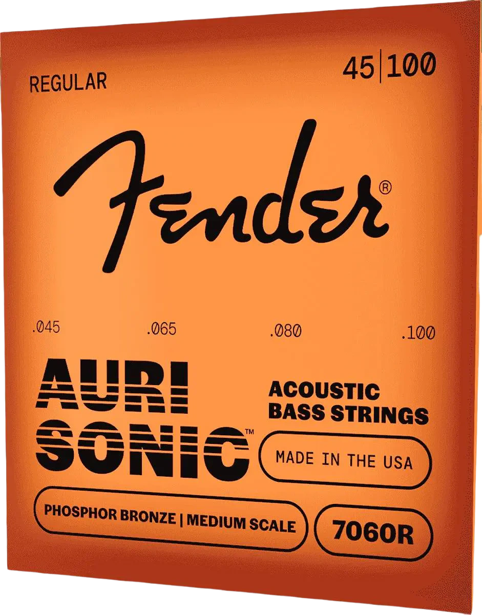 Fender 7060 Acoustic Bass Strings – Phosphor Bronze, .045-.100