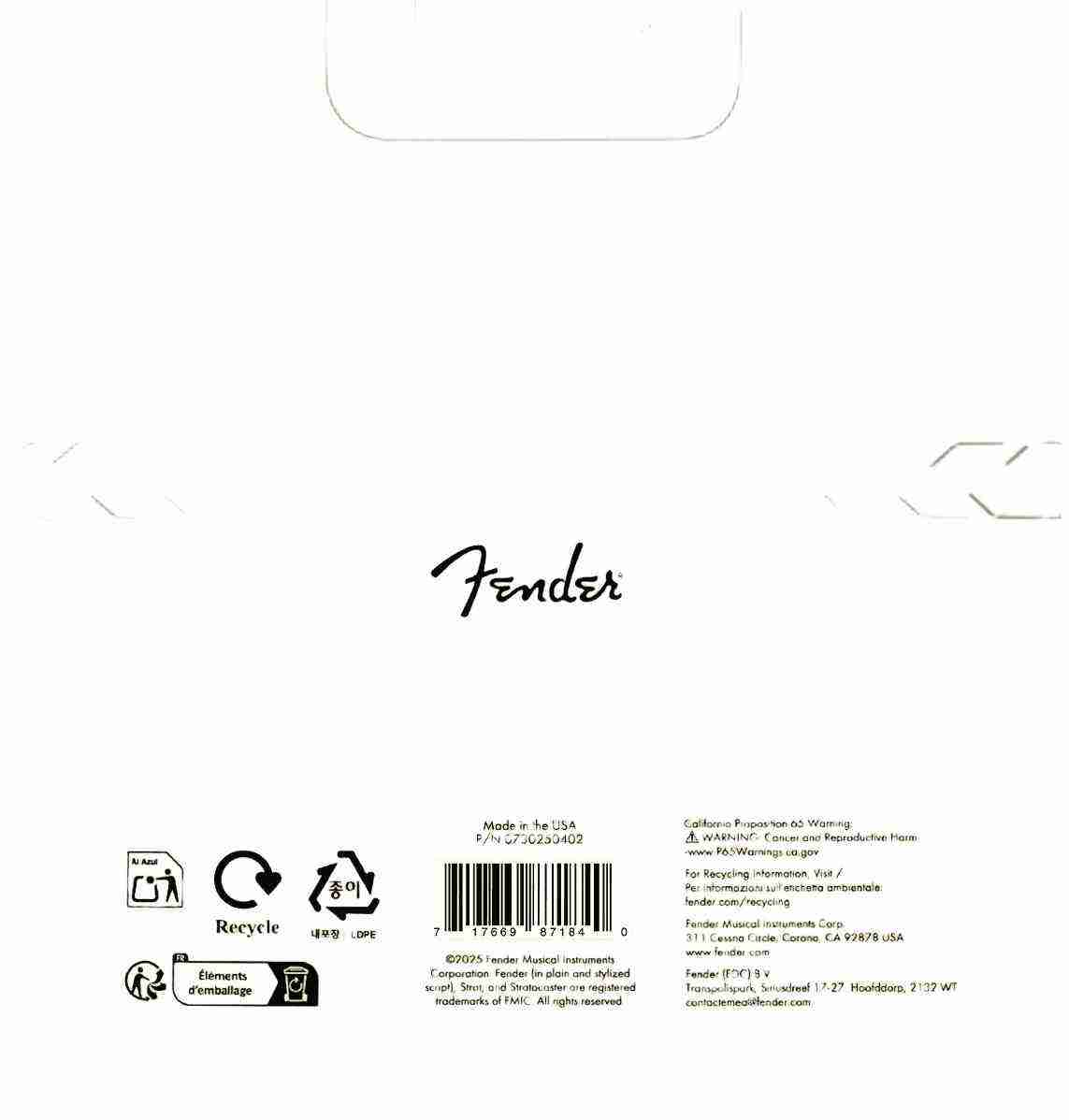 Fender 0730250402 250Xs - أوتار جيتار كهربائي 2