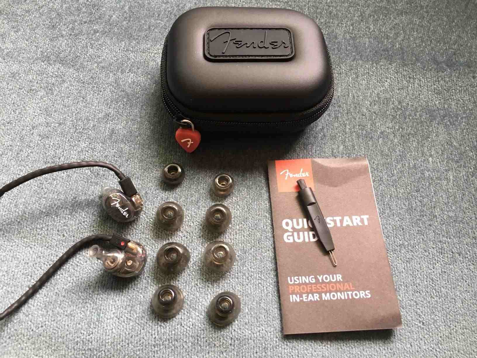 Fender DXA1 Professional In-Ear Monitors, Wired, Transparent Charcoal 10