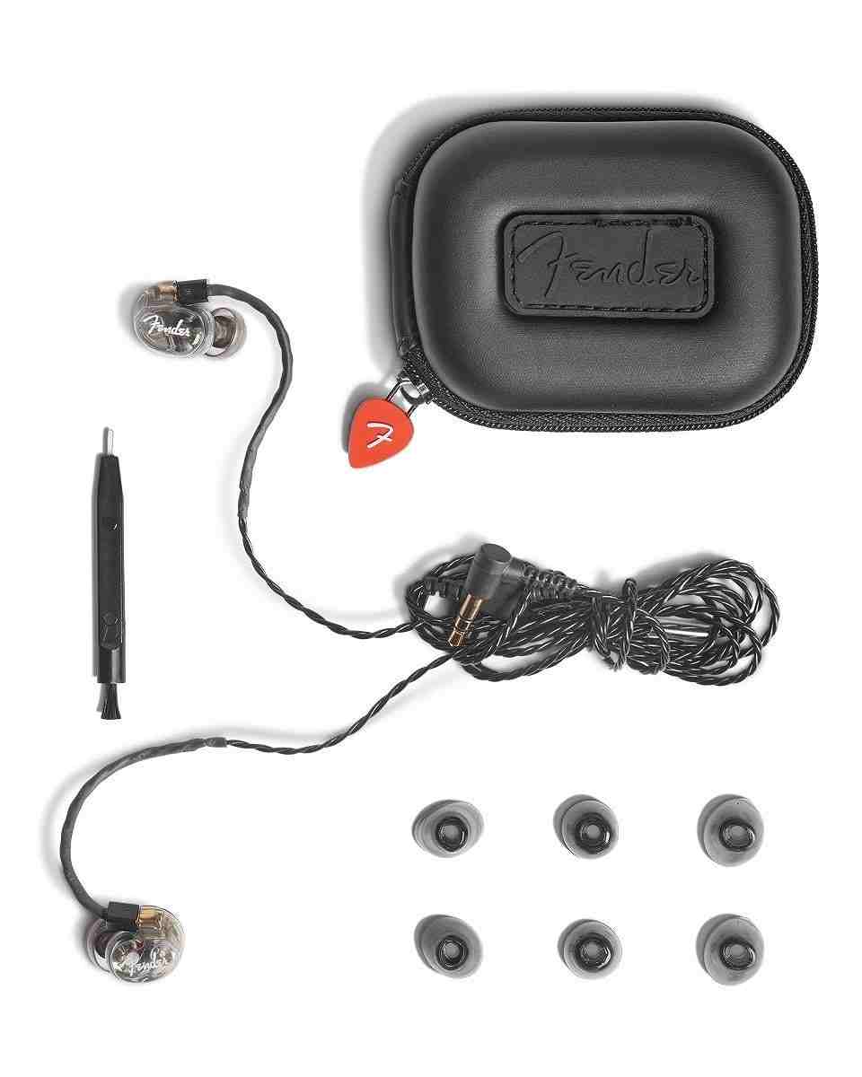 Fender DXA1 Professional In-Ear Monitors, Wired, Transparent Charcoal 3