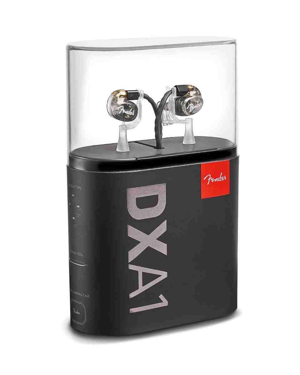 Fender DXA1 Professional In-Ear Monitors, Wired, Transparent Charcoal 2