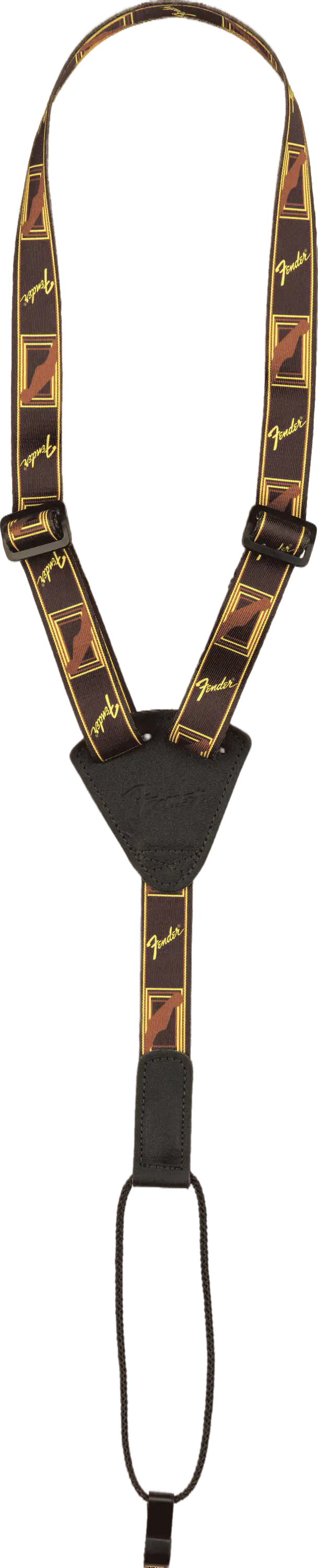 Fender 0990630003 BLK/YEL/BRWN ukulele strap