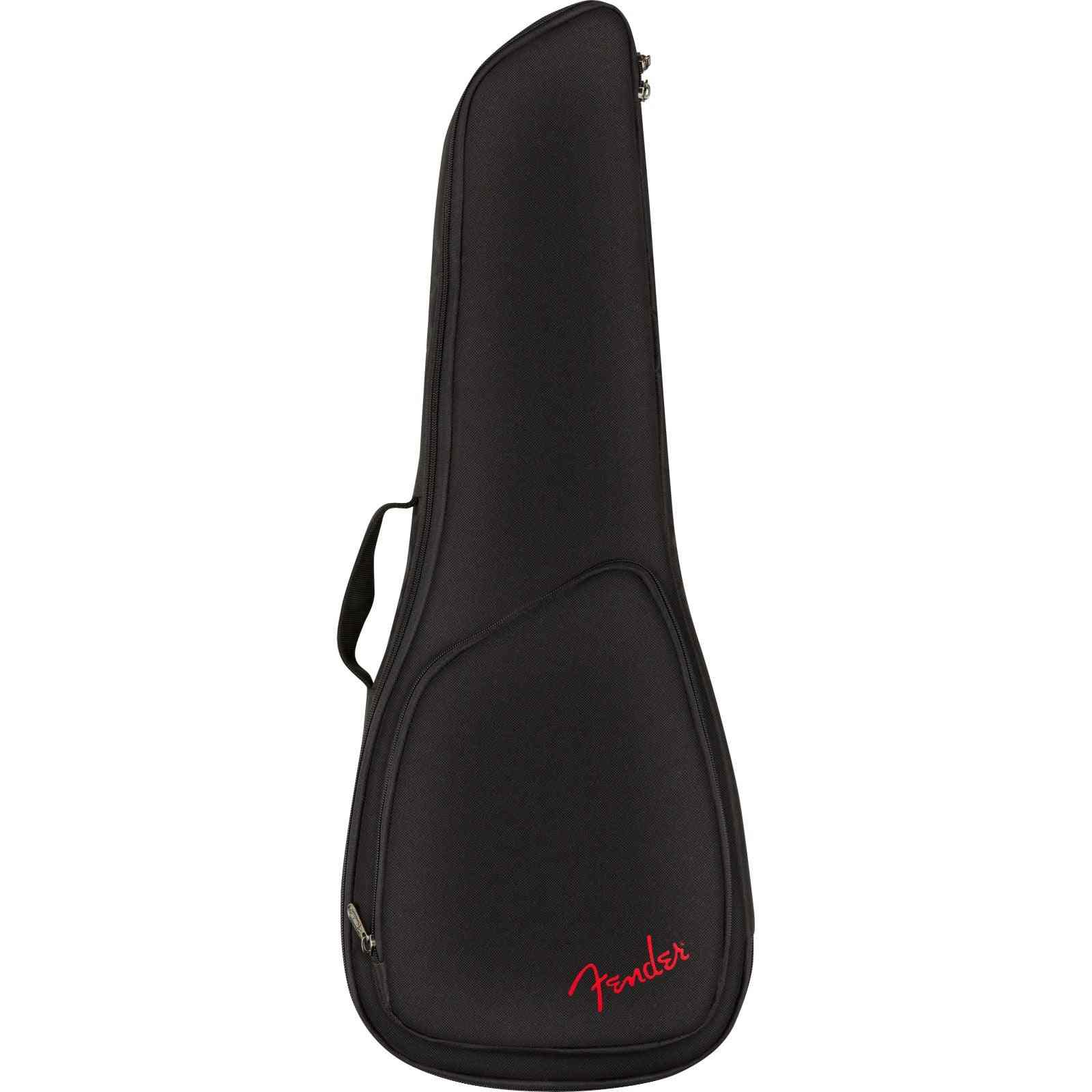 Fender FU610 Concert Ukulele Gig Bag, Black, Padded with Backpack Straps 2