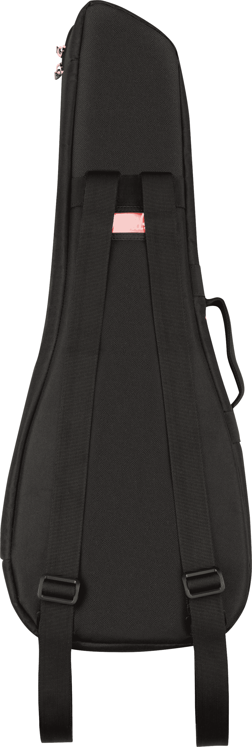 Fender FU610 Concert Ukulele Gig Bag, Black, Padded with Backpack Straps 7