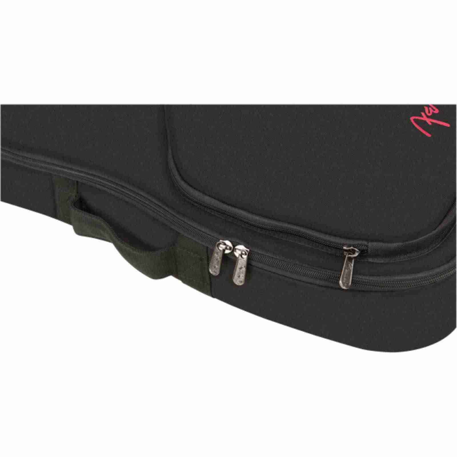 Fender FU610 Concert Ukulele Gig Bag, Black, Padded with Backpack Straps 5