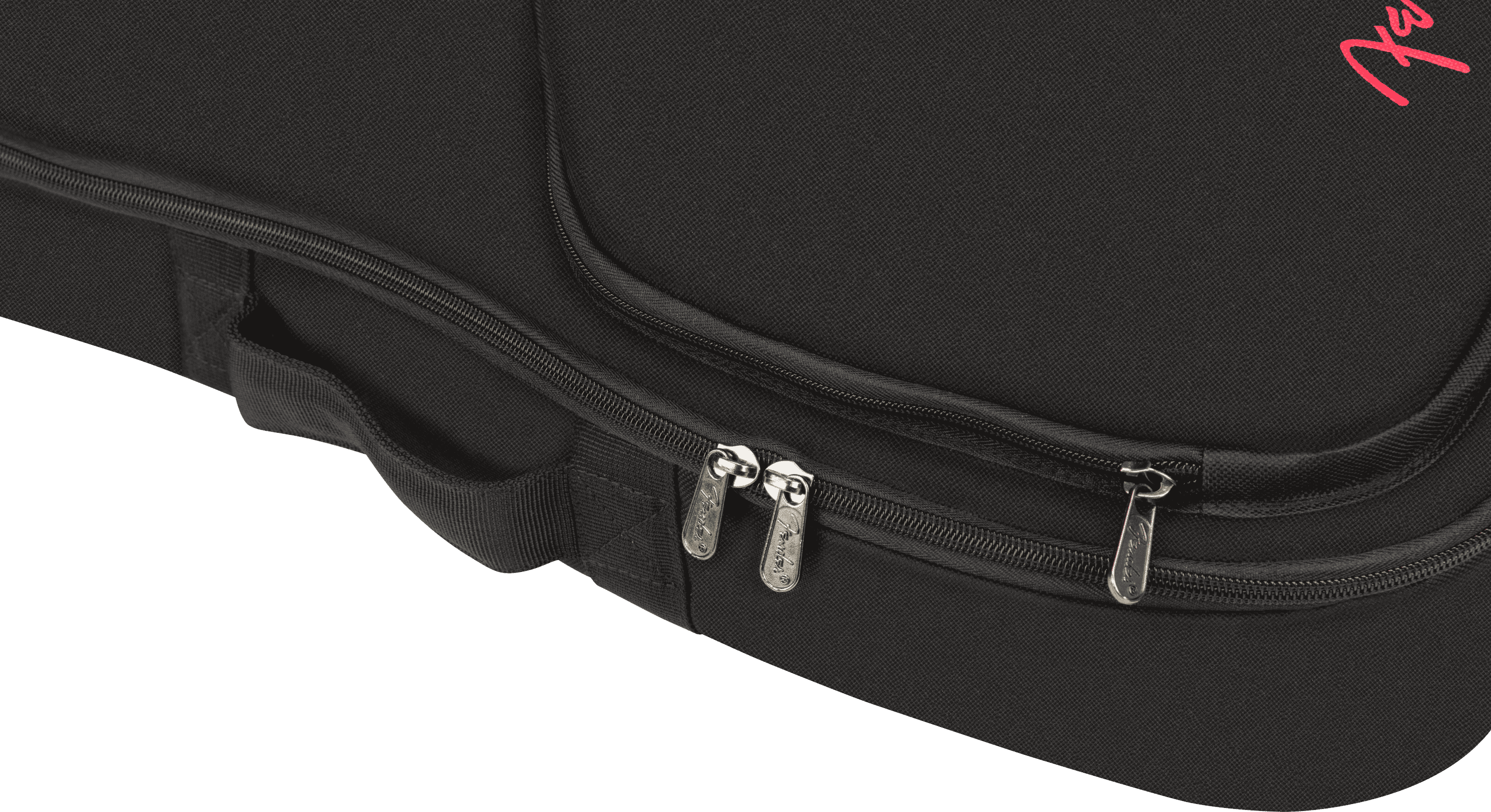 Fender FU610 Concert Ukulele Gig Bag, Black, Padded with Backpack Straps 9