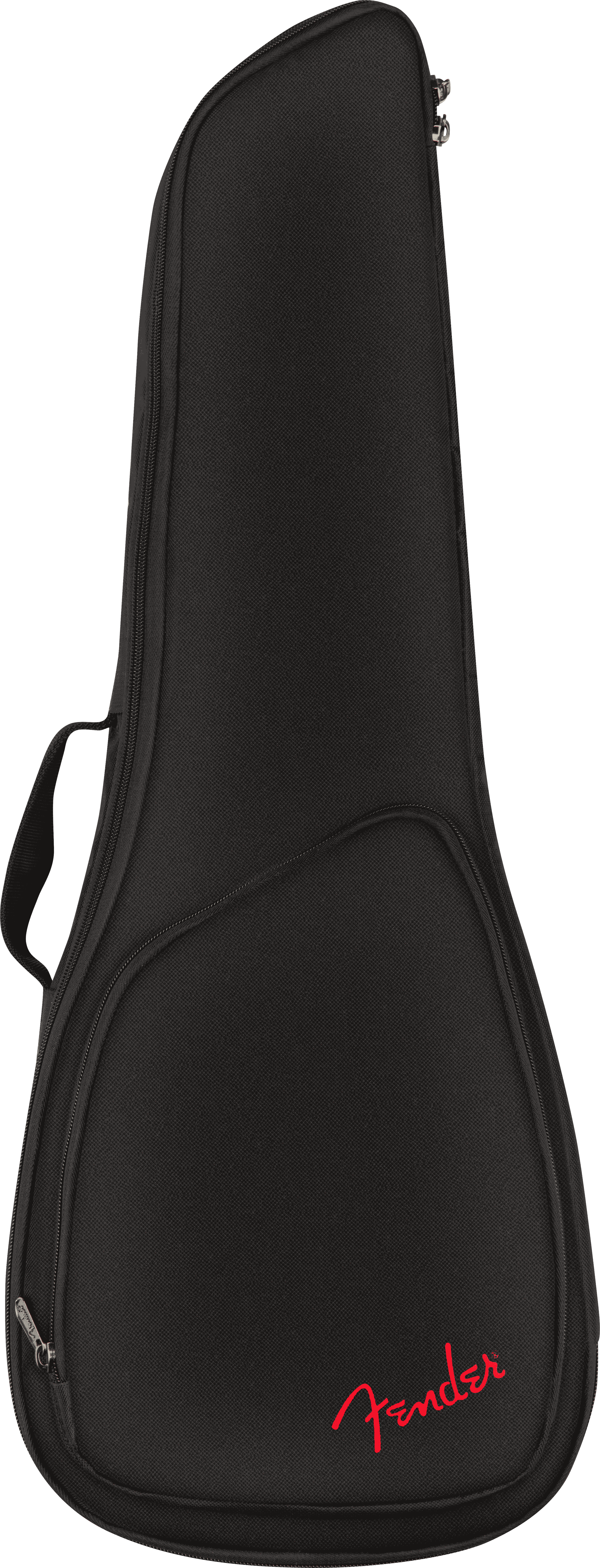 Fender FU610 Concert Ukulele Gig Bag, Black, Padded with Backpack Straps 6