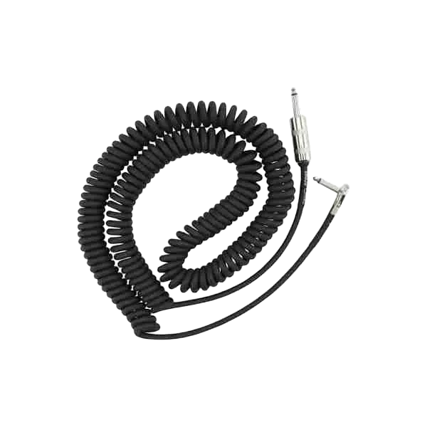 Fender Jimi Hendrix Voodoo Child Coiled Instrument Cable, 30 ft, Black 1
