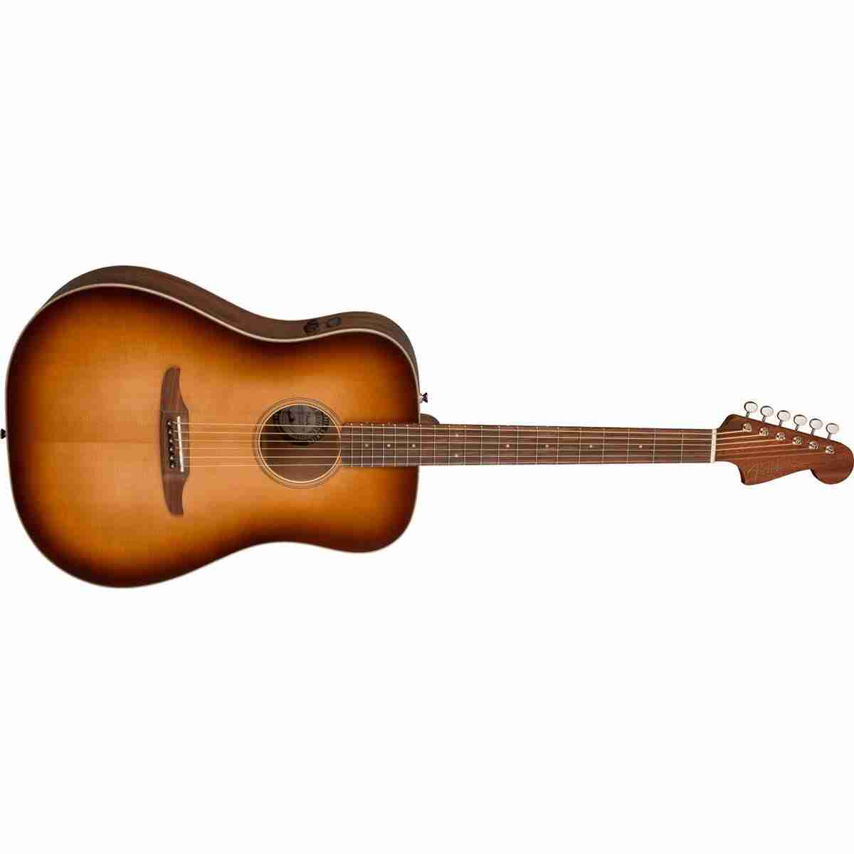 Fender Redondo Classic Acoustic-Electric Guitar, Aged Cognac Burst, with Gig Bag 3
