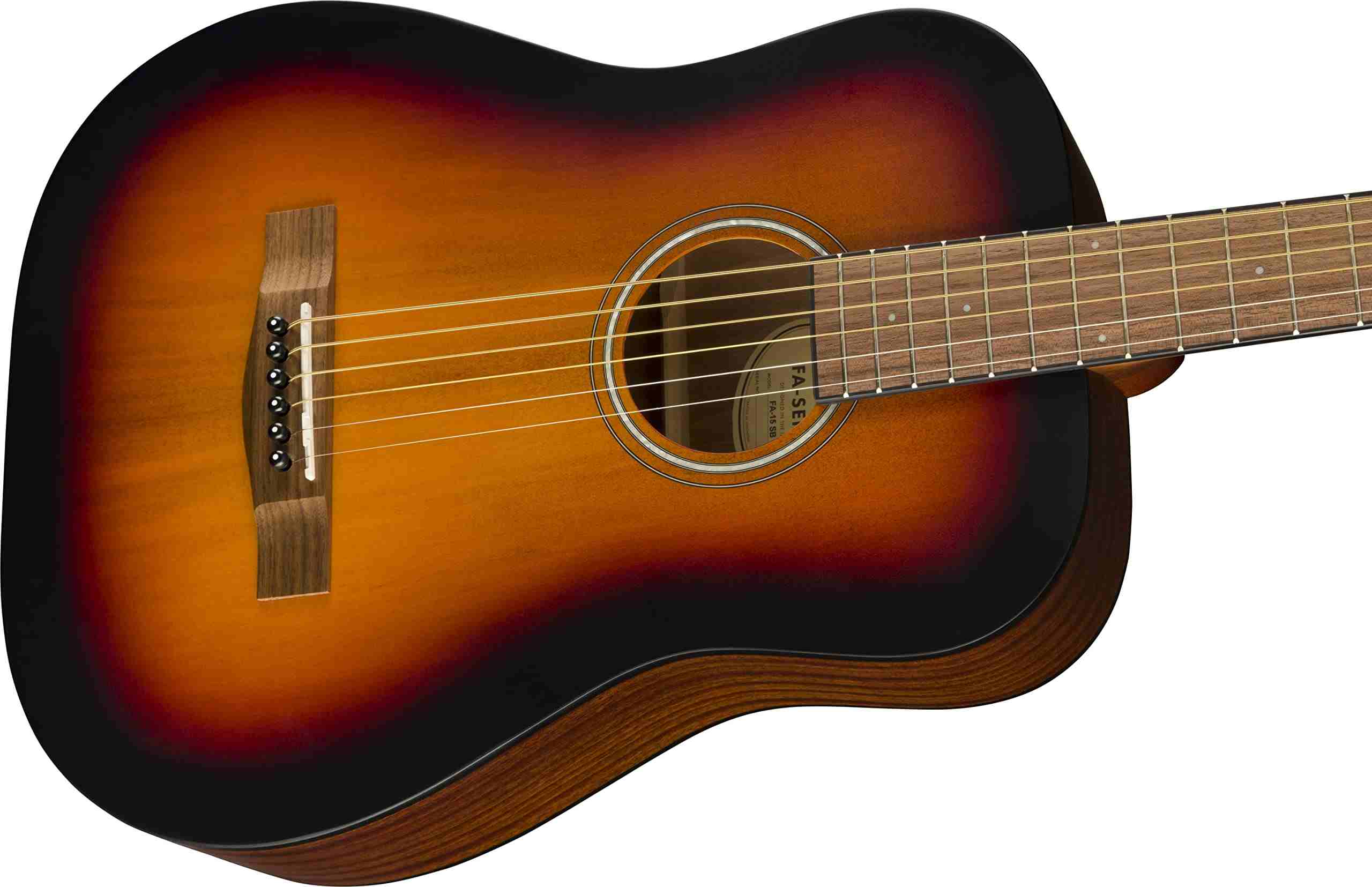 Fender FA-15 3/4 Size Steel-String Acoustic Guitar with Gig Bag 3