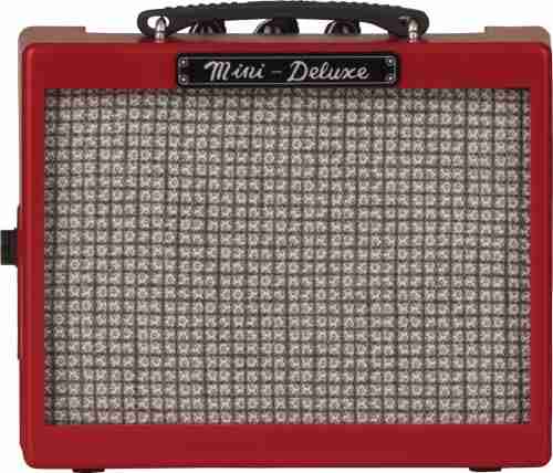 Fender Mini Deluxe Portable Guitar Amplifier, Red, 1-Watt 8