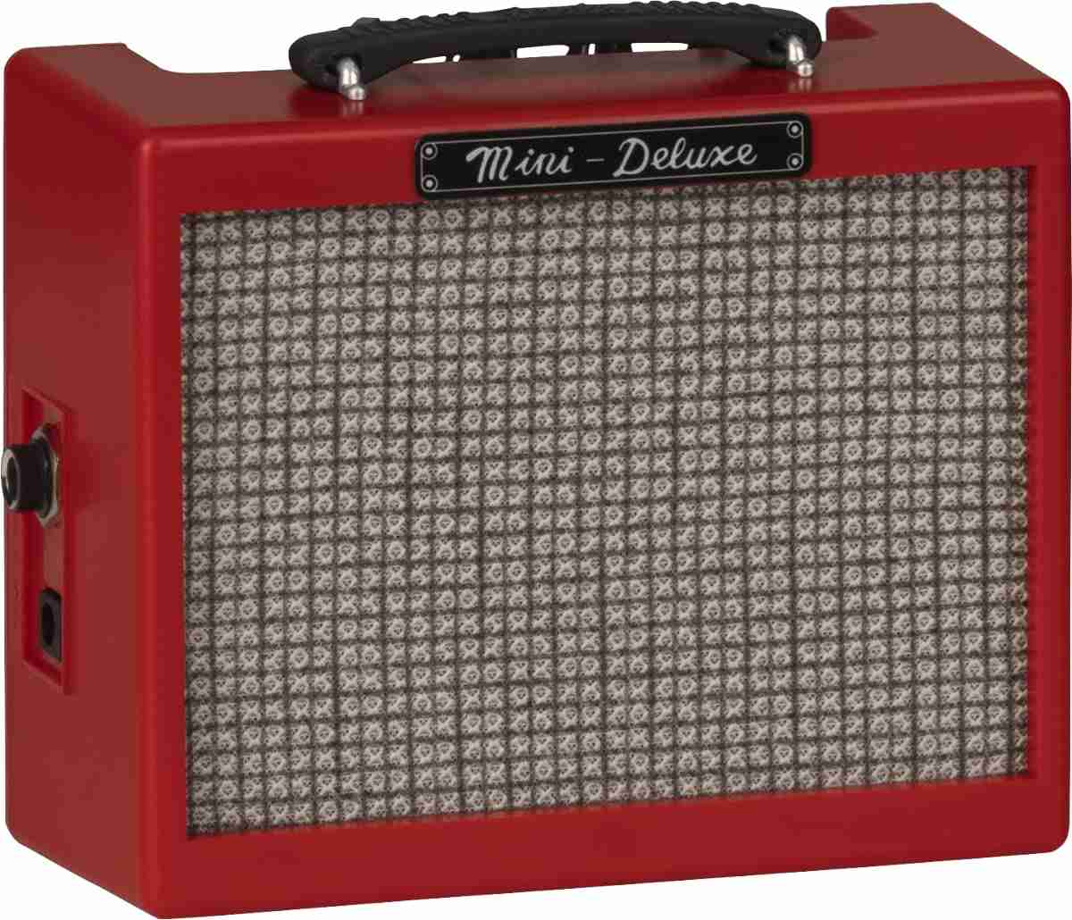 Fender Mini Deluxe Portable Guitar Amplifier, Red, 1-Watt 7