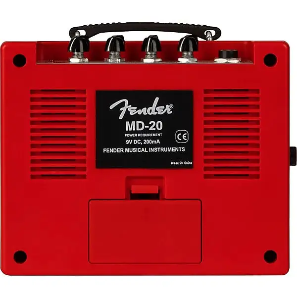 Fender Mini Deluxe Portable Guitar Amplifier, Red, 1-Watt 3