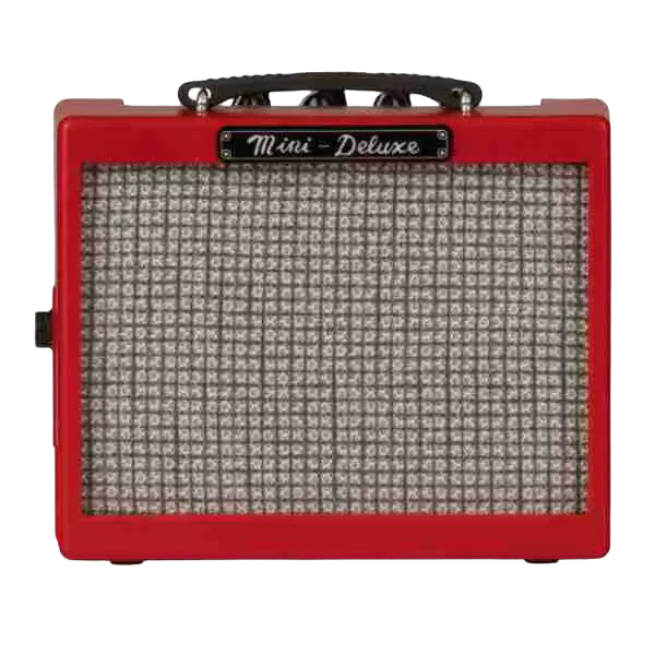 Fender Mini Deluxe Portable Guitar Amplifier, Red, 1-Watt