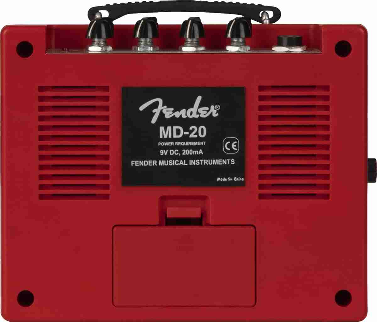 Fender Mini Deluxe Portable Guitar Amplifier, Red, 1-Watt 6
