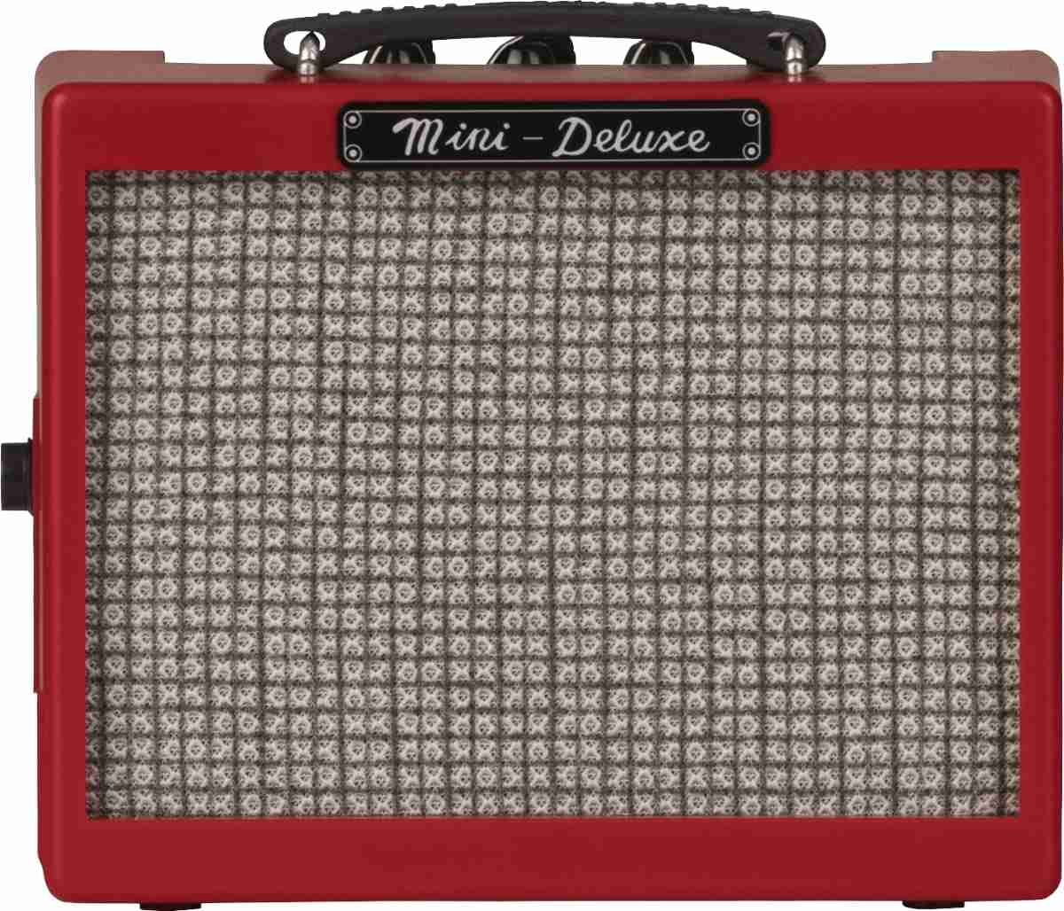 Fender Mini Deluxe Portable Guitar Amplifier, Red, 1-Watt 5
