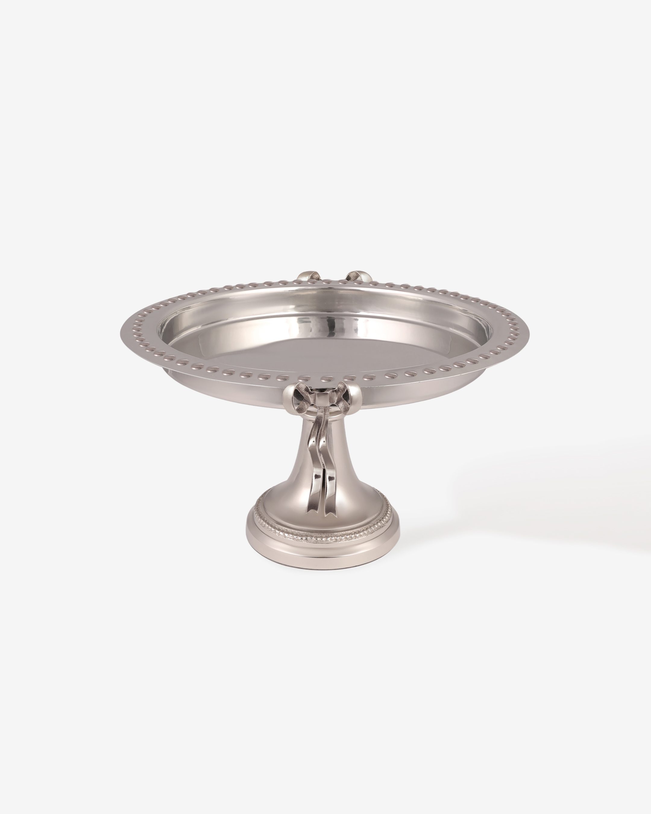 Silver Bow Cake Stand